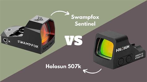 Swampfox Sentinel, Crimson Trace Compact, Riton X3 TACTIX MPRD, Holosun 407K507K. . Swampfox vs 407k